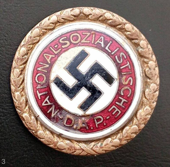 Gold NSDAP Party Badge