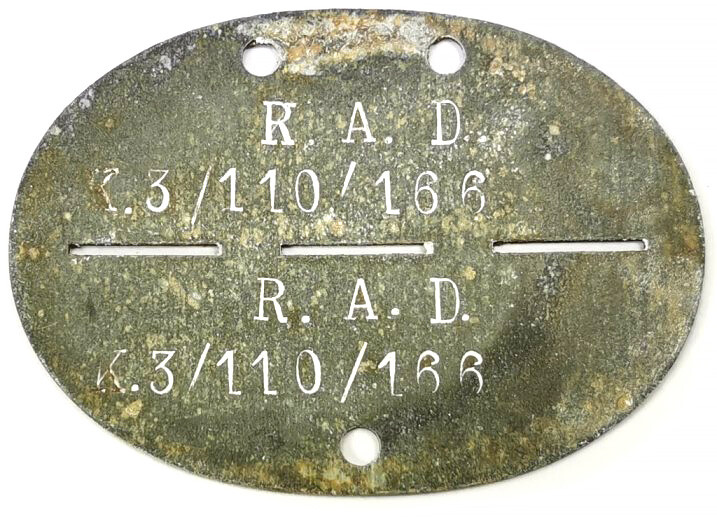 German R.A.D. dogtag