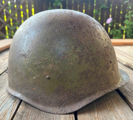 Soviet helmet SSh40 / from Stalingrad