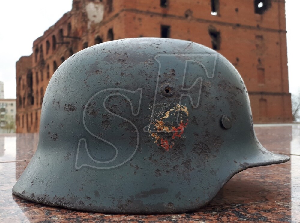 German helmet M35 from Karelia