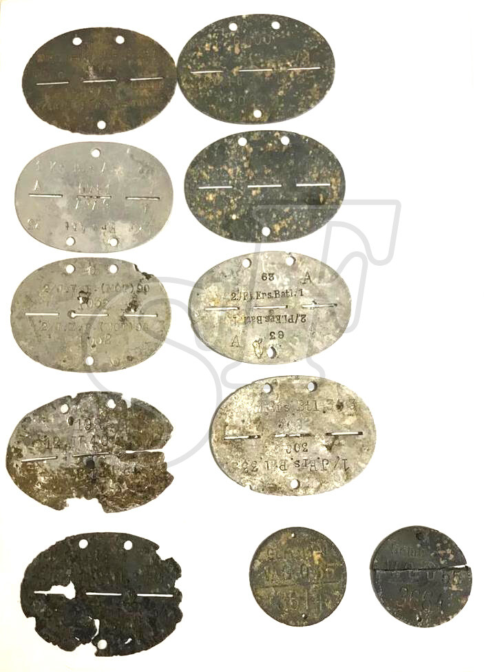 Soldiers dogtags from Pskov