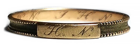 Gold-plated Wedding ring / from Königsberg