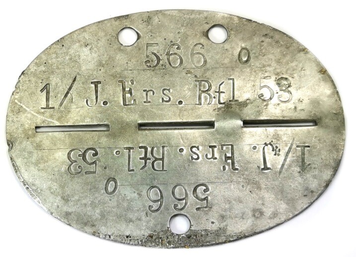 German dogtag 1/J.Ers.Btl.53