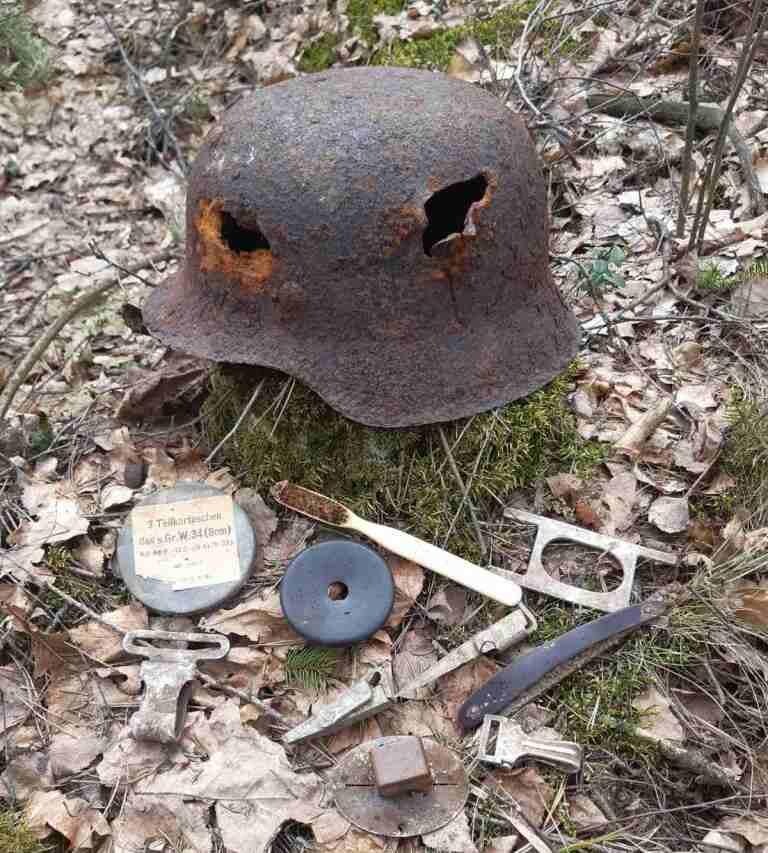 German helmet M42 / from Belarus