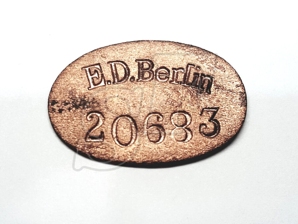 Plaque with the inscription – E. D. Berlin 20683