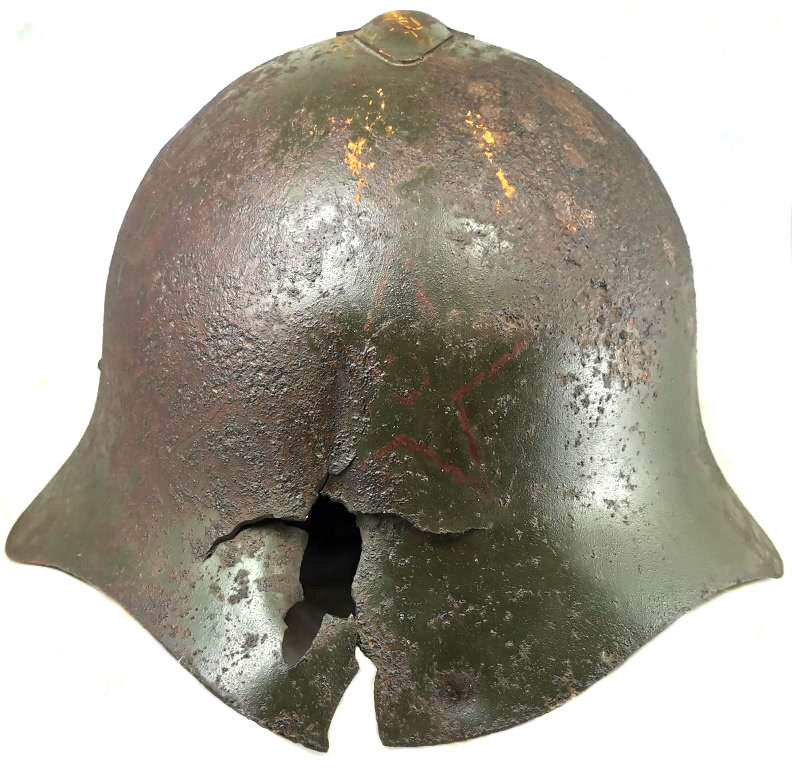 Soviet helmet SSh36 / from Leningrad