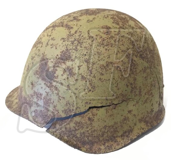Soviet helmet SSh40 / from Stalingrad