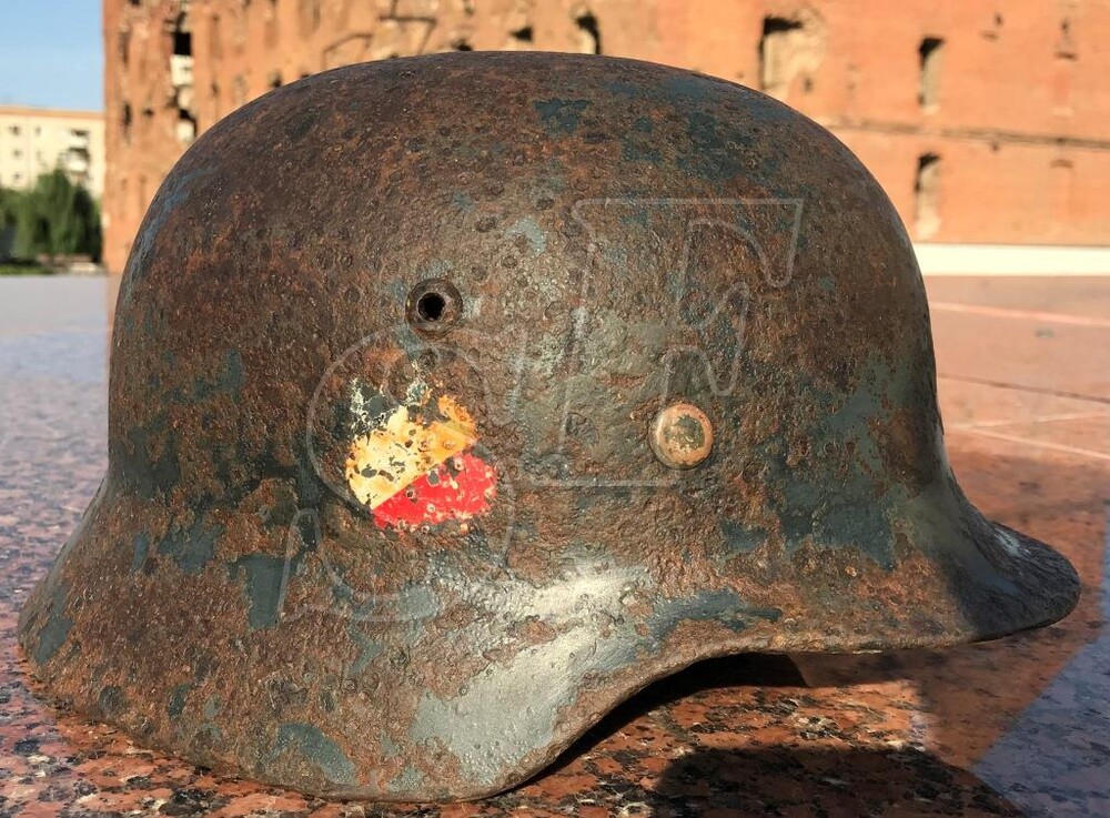 German helmet М35 from Veliky Novgorod