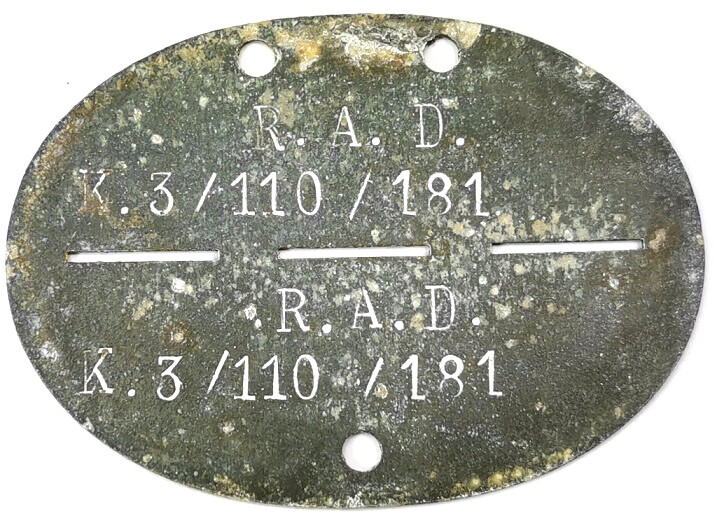 German R.A.D. dogtag