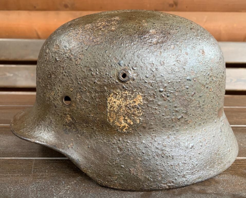 German helmet M35 DD / from Stalingrad