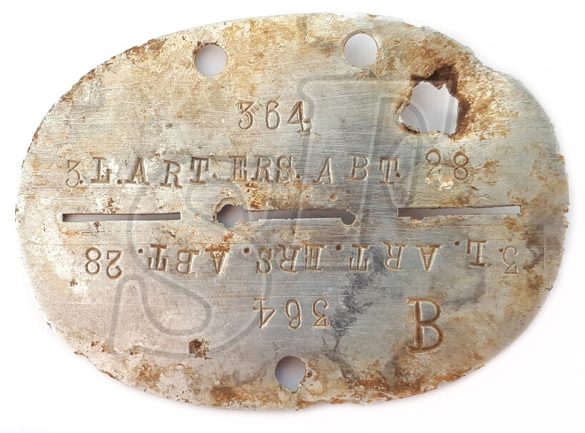 Dog tag 3.L.ART.ERS.ABT.28