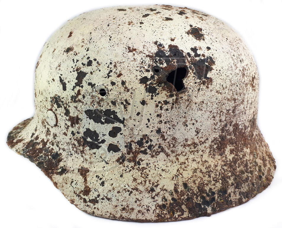 Winter camo helmet М40 / from Stalingrad