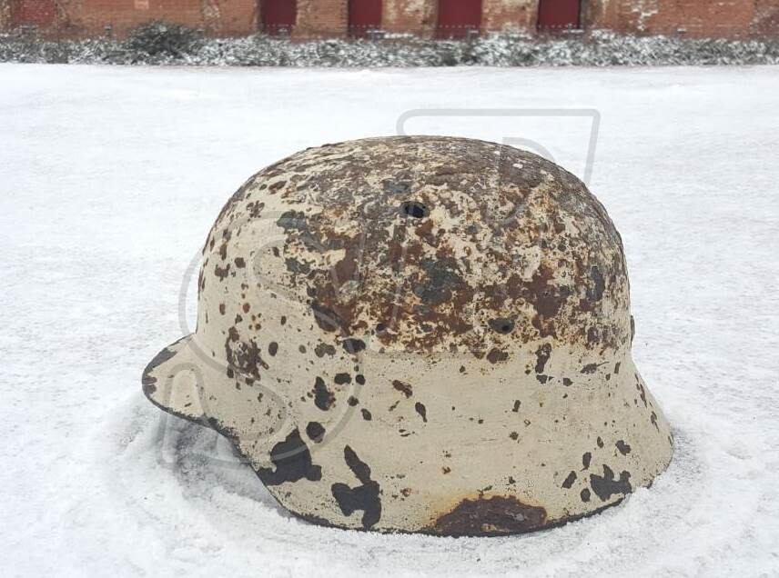 German steel helmet M40 from village Rossoshka