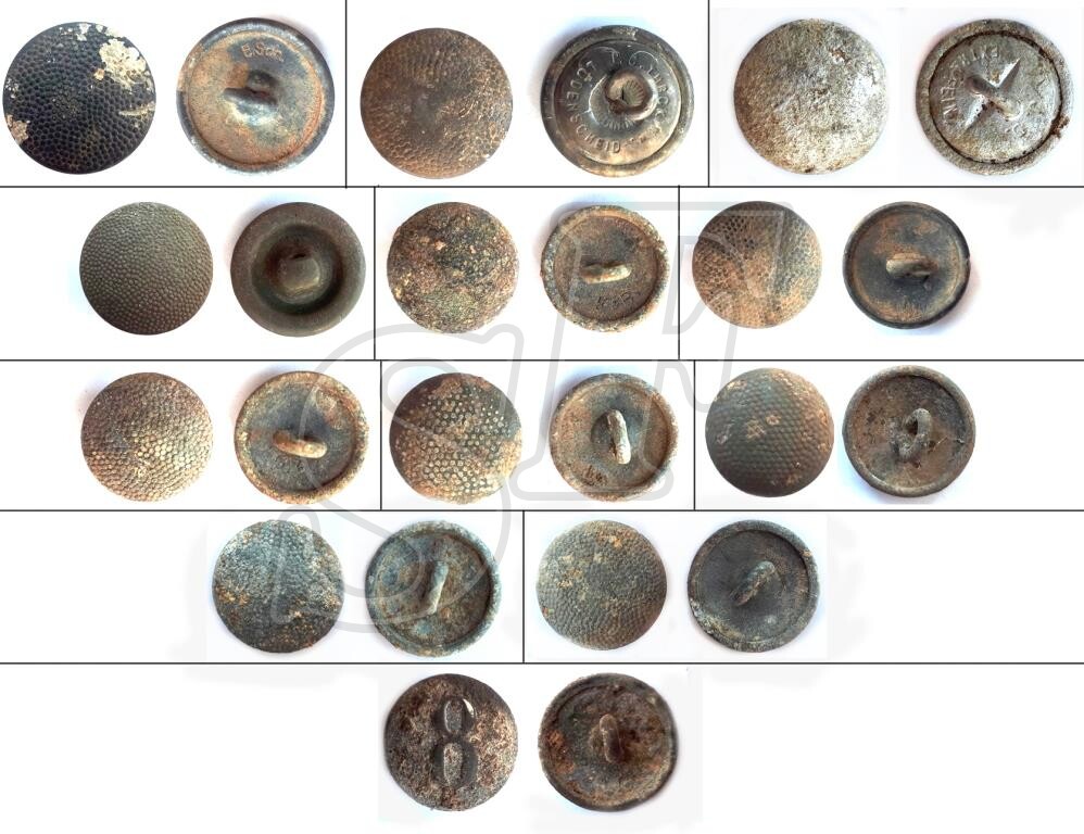 Wehrmacht tunic buttons [12 pieces]