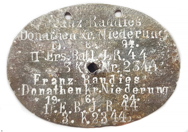 German dogtag / from Tilsit