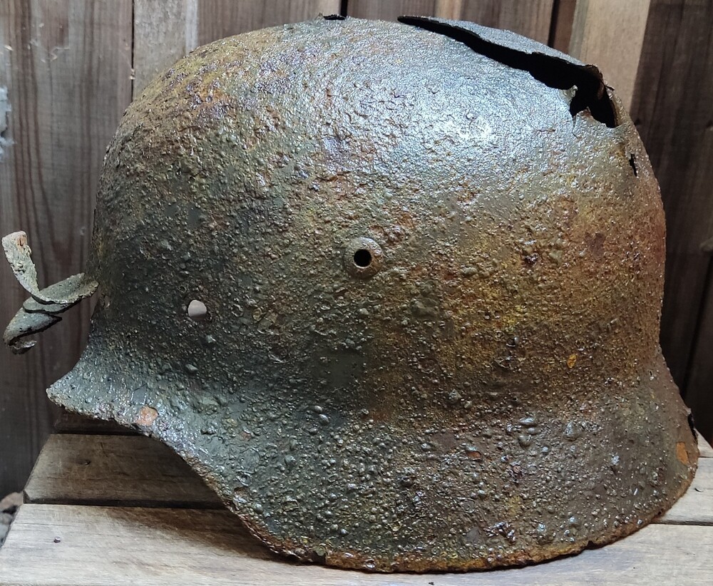 German helmet M35 / from Novgorod