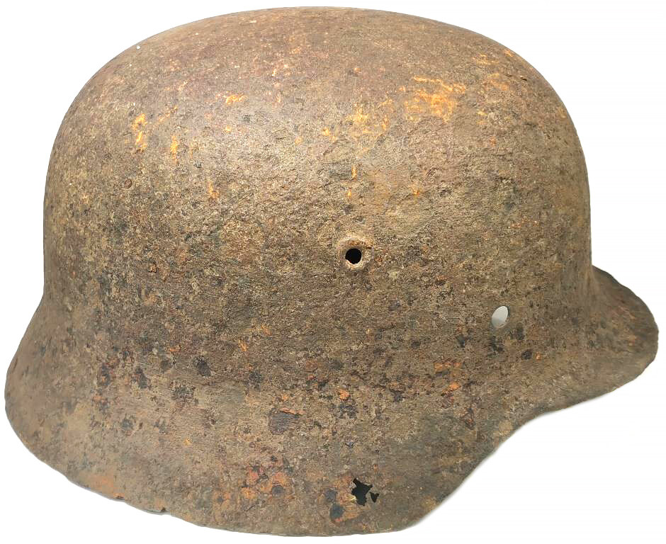 German helmet M40 / from Stalingrad