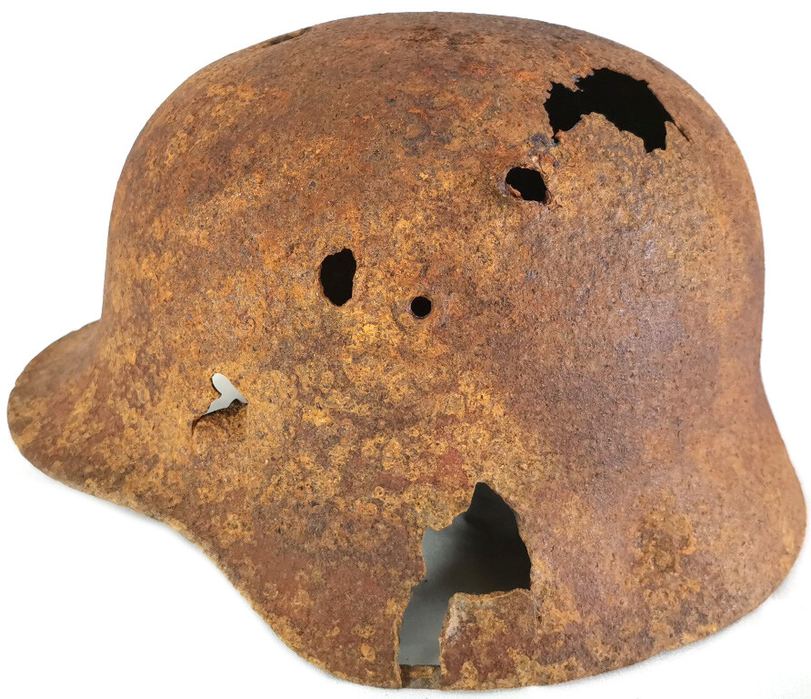 German helmet M40 / from Stalingrad
