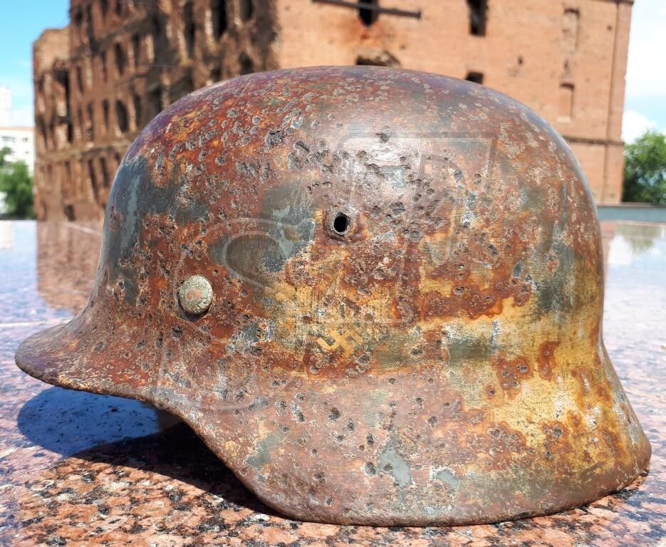 German helmet М35 from Stalingrad