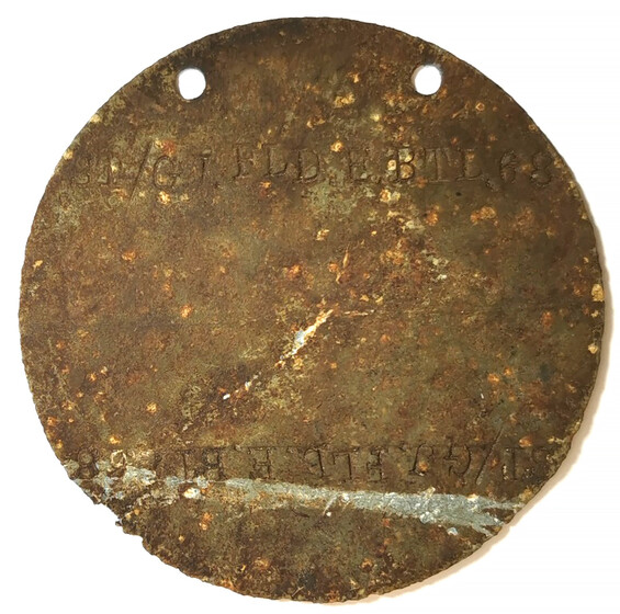 German dogtag ST/G.J.FELD.68