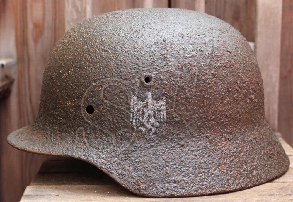 Helmet M40, Wehrmacht / from Pskov region