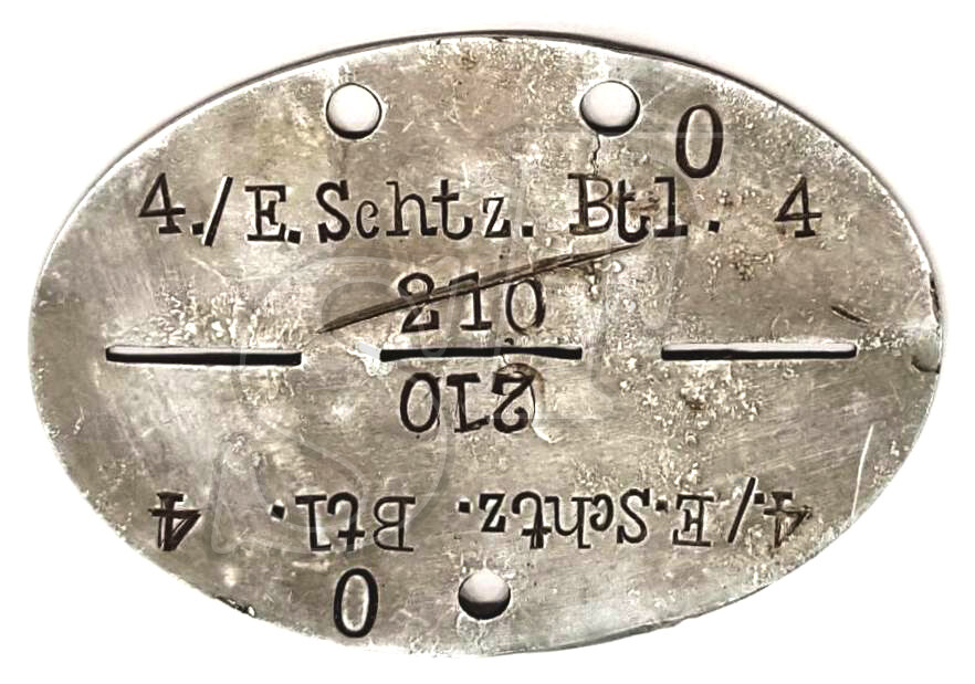 Dog tag 4./E.Schtz.Btl 4 / Stalingrad