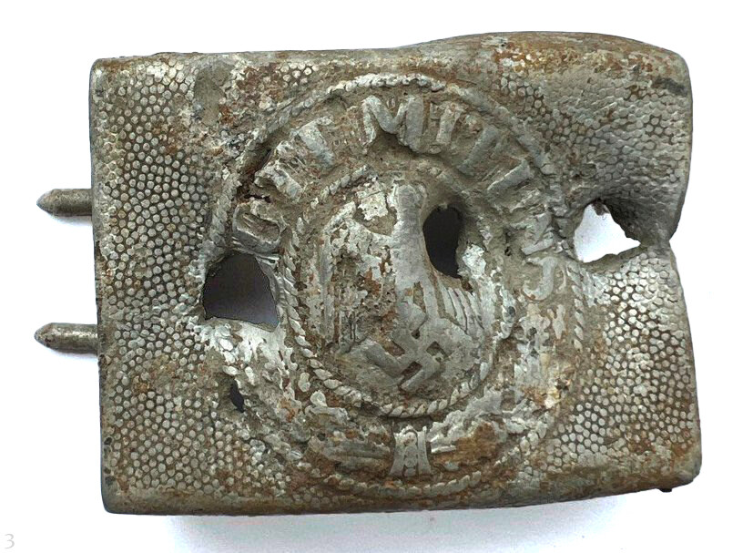 Wehrmacht belt buckle "Gott mit Uns" / from Stalingrad