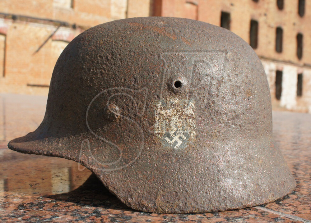 German helmet М40 from Stalingrad