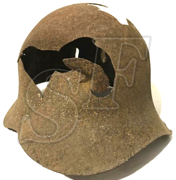 Soviet helmet SSh39 / from Stalingrad