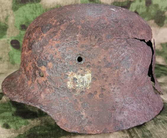 German helmet M40 / from Kaluga