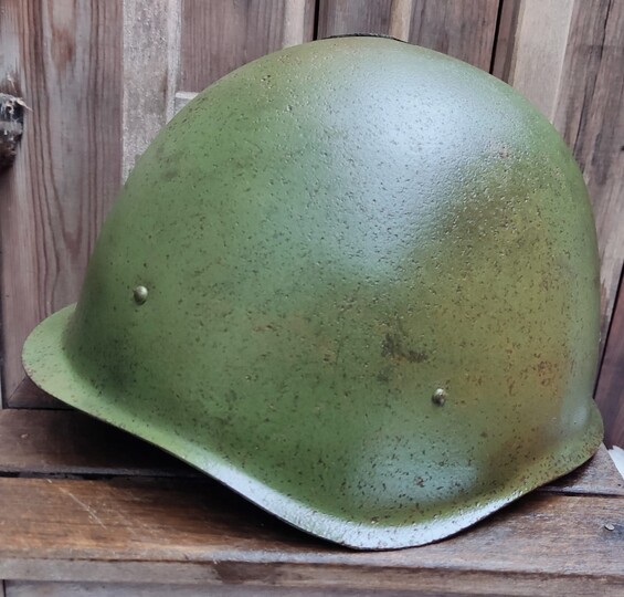 Soviet helmet SSh40 / from Stalingrad