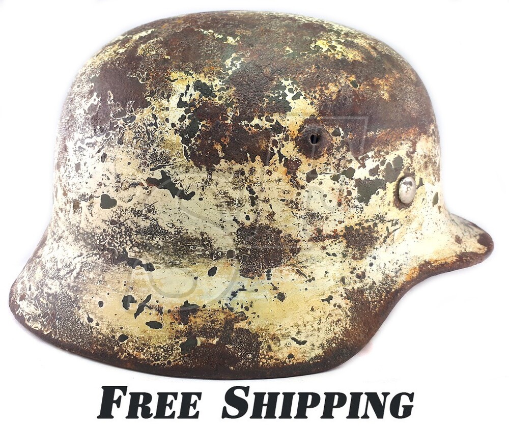 Winter camo helmet M40 / from Königsberg