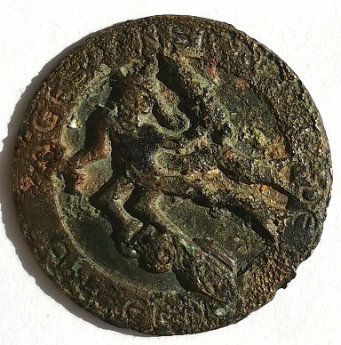 11th Panzer Division (Wehrmacht) badge / from Stalingrad