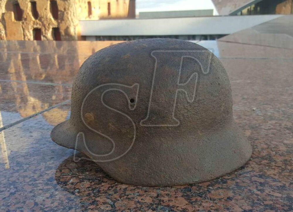 German helmet M40 from North Of Stalingrad