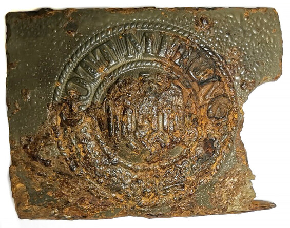Iron Wehrmacht belt buckle “Gott mit Uns” / from Stalingrad