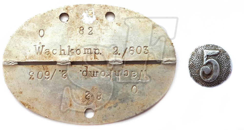 German dogtag wachkomp 2./603