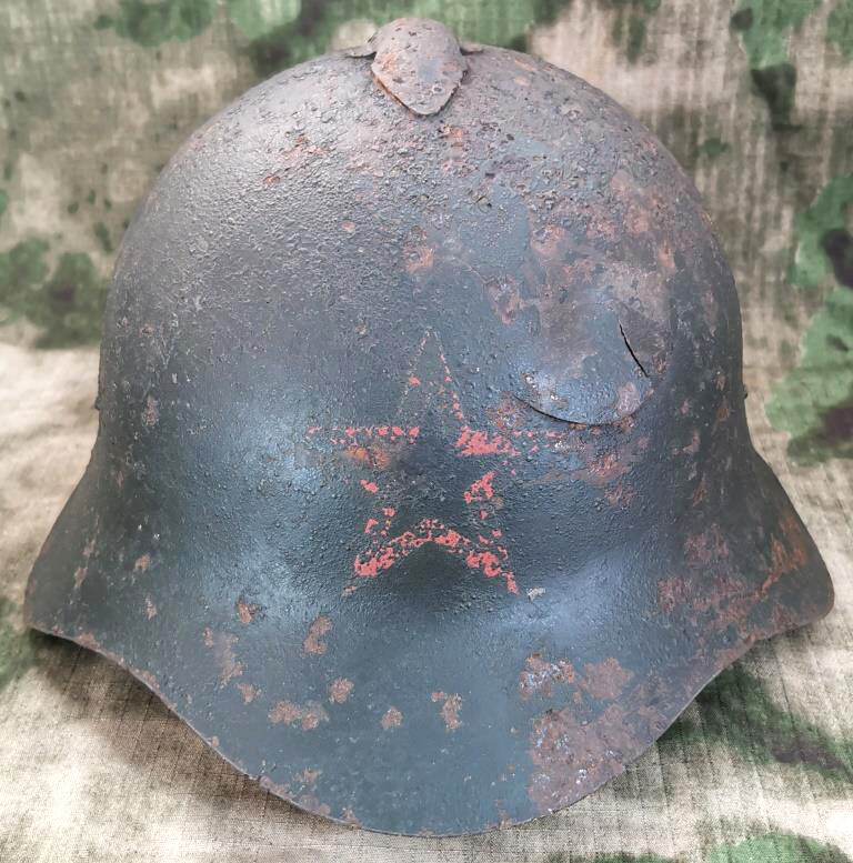 Soviet helmet SSh36 / from Stalingrad