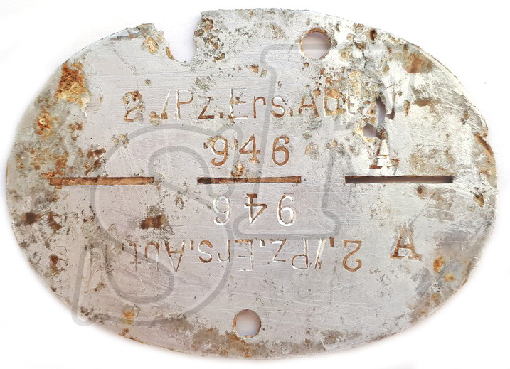 Dogtag 2./Pz.Ers.Abt / from Stalingrad