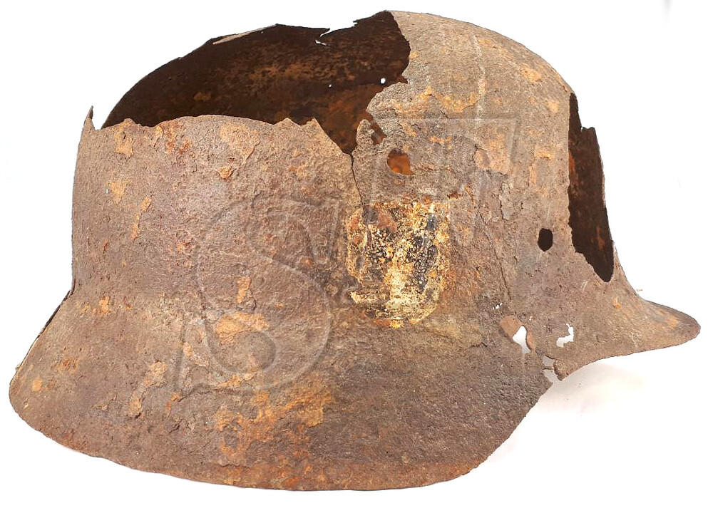 Helmet M35, Waffen SS / from Demyansk Pocket