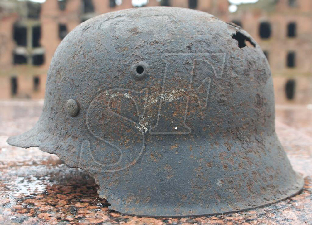 German helmet M42, Luftwaffe / from Koenigsberg
