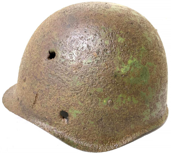 Soviet helmet SSh40 / from Stalingrad