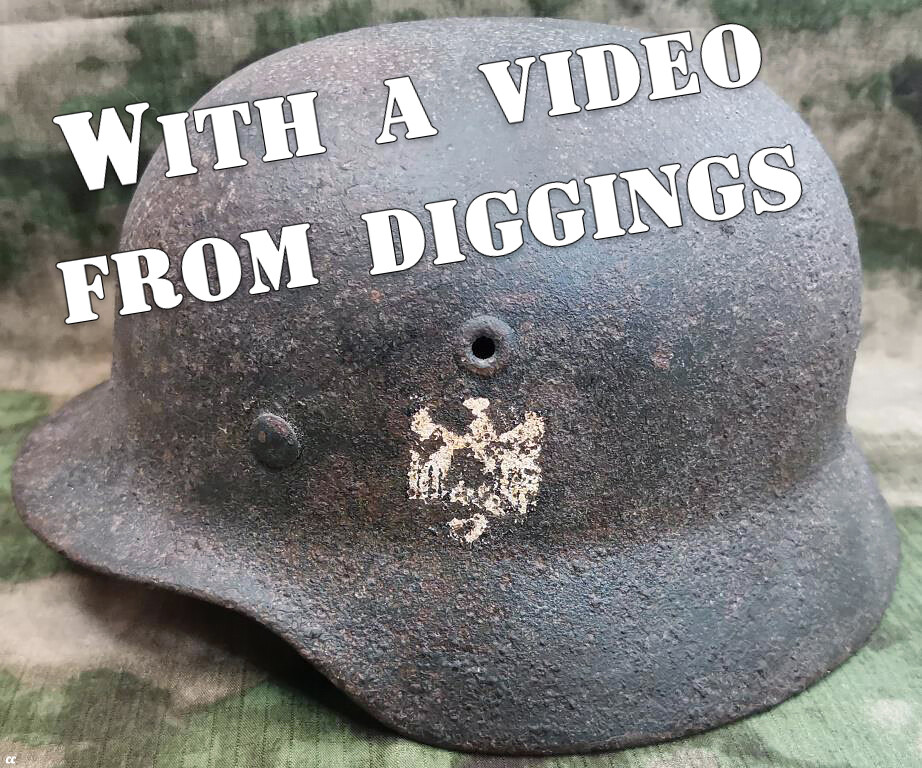 Wehrmacht helmet M40 / from Stalingrad