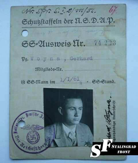 Certificate of identity SS