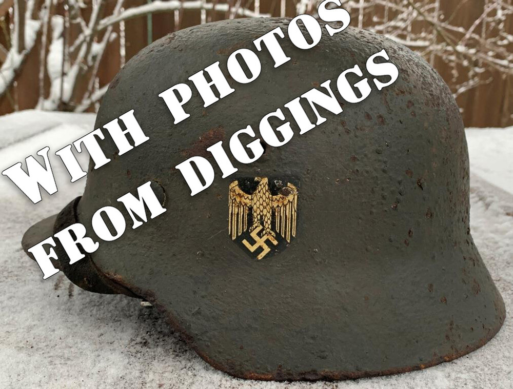 Wehrmacht helmet M35 DD / from Stalingrad
