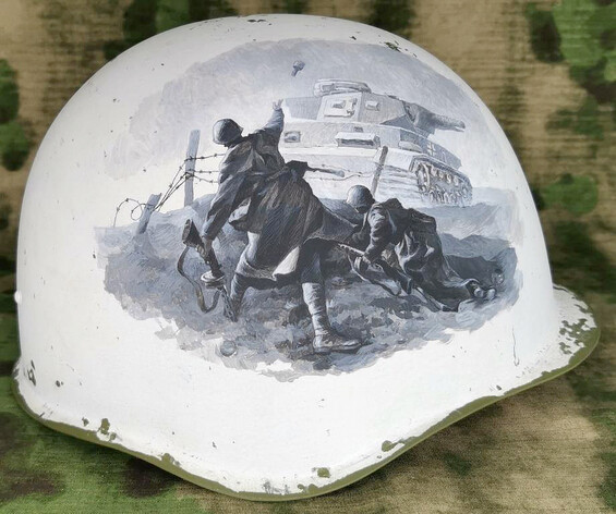 Restored Soviet helmet
