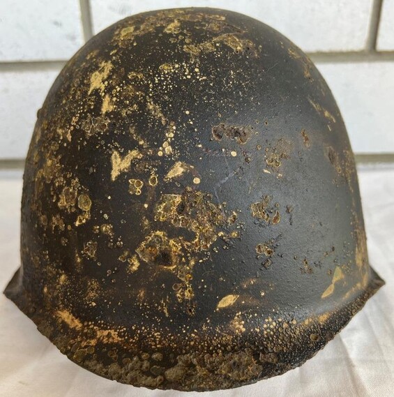 Soviet helmet SSh39 / from Smolensk