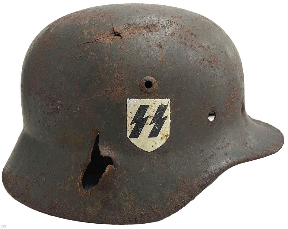 Waffen-SS helmet M35 / from Krasnodar