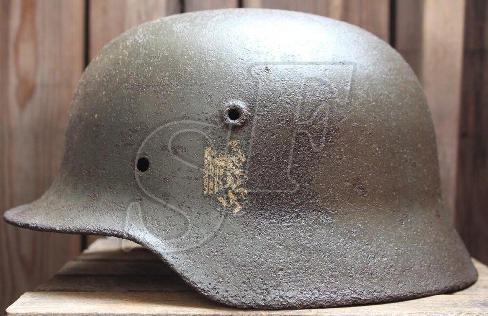 German helmet M40 from Novgorod region