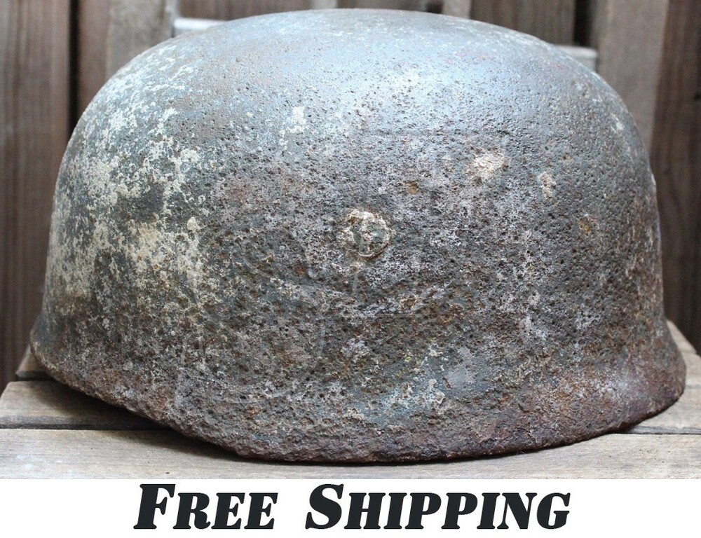 German helmet М38 paratrooper (Fallschirmjägerhelm) / from Ukraine