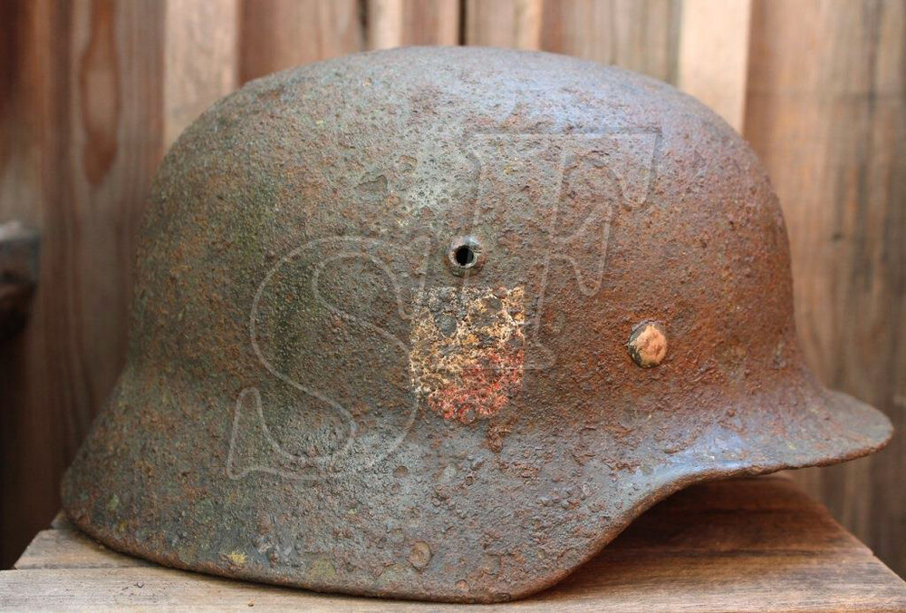 German helmet M35 from Königsberg